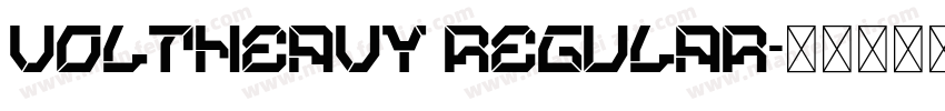 VoltHeavy Regular字体转换